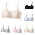 thumbnail image 1 of Girls Bras 5 Pack Lightweight Wireless Microfiber Bras for Girls, Seamless Molded Everyday Bra, 1 of 7