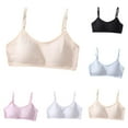 thumbnail image 1 of Girls Bras 5 Pack Lightweight Wireless Microfiber Bras for Girls, Seamless Molded Everyday Bra, 1 of 7
