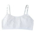thumbnail image 1 of Girls Bras Ages 8 12 Adjustable Shoulder Spaghetti Strapes Seamless Wireless Sport Training Bra Soft and Comfortable Underclothes Teens Undies Clothes Grey 12-15 Years, 1 of 4