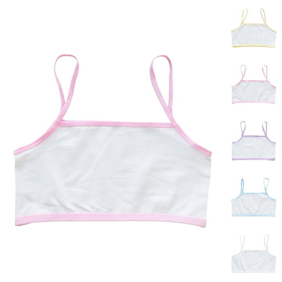 Girls Bras Girls Sports Bras Girls Underwear Crop Top Bra Seamless Sports Bra for Teens Training Lightweight Camisole Style for Active Girls