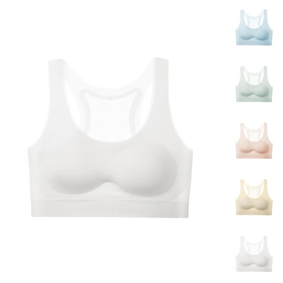 Girls Bras Girls' Training Bras Girls Underwear Training Bras for Teens - Soft Comfortable Sports Bras in Solid Colors for Active Young Women
