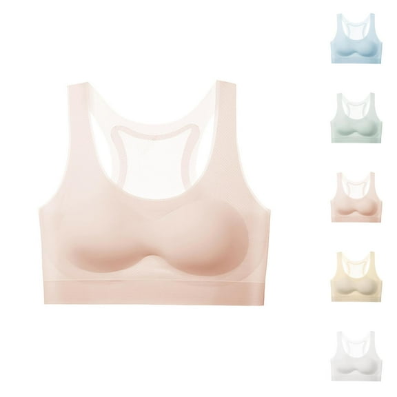 Girls Bras Girls' Training Bras Girls Underwear Training Bras for Teens - Soft Comfortable Sports Bras in Solid Colors for Active Young Women