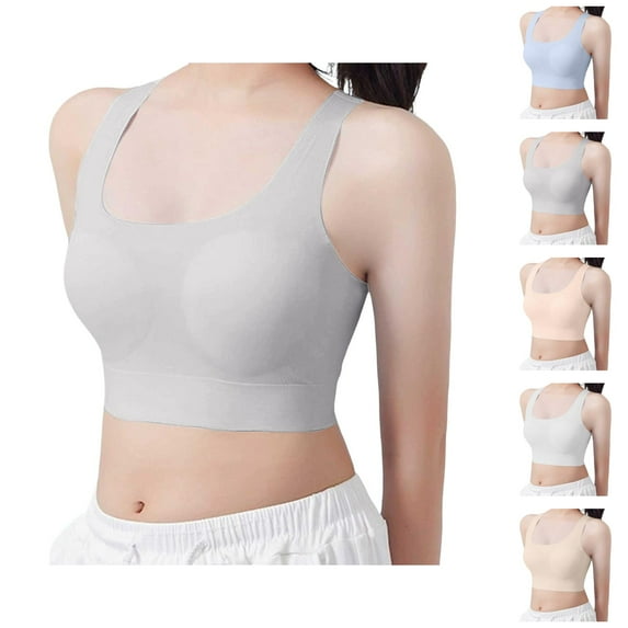 Girls Bras No Underwire Bra for Girls Girls Underwear Crop Top Bra Seamless Sports Bra Training Lightweight Camisole Style for Teens and Kids