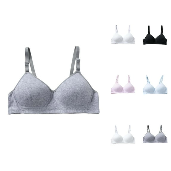 Girls Bras Sports Bras for Girls Girls Underwear Comfortable Sports Bra for Teen Girls Non-Padded Wirefree Seamless Lightweight Everyday Wear Breathable Supportive Bralette