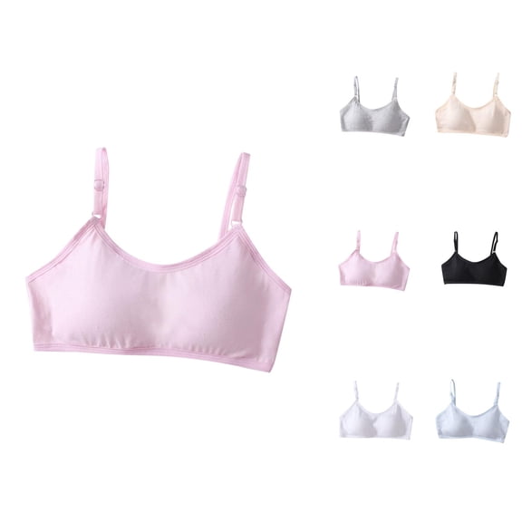 Girls Bras Sports Bras for Girls Girls Underwear Student Bra Fixed Cup Chest Wrap with Chest Pad for Active Girls Daily Use Running Comfort