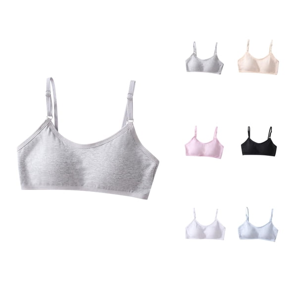 Girls Bras Sports Bras for Girls Girls Underwear Student Bra Fixed Cup Chest Wrap with Chest Pad for Active Girls Daily Use Running Comfort
