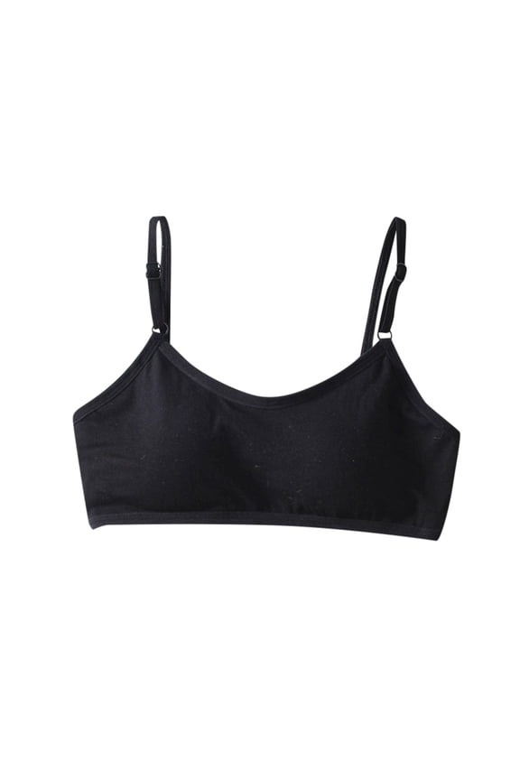 Girls Bras Wireless Training Bra Student Bra Fixed Cup Chest Wrap With Chest Pad Top Bra Running
