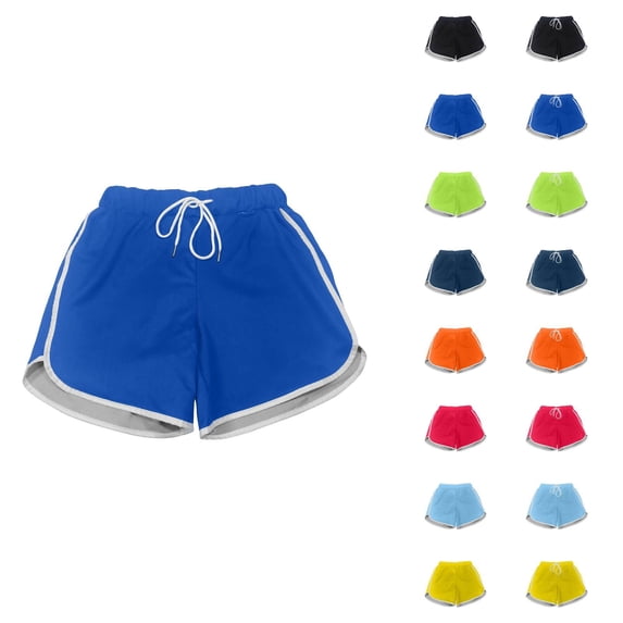 Girls Breathable Four Way Stretch Athletic Shorts For Running Gym Training Playground Sportswear