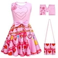 thumbnail image 1 of Girls Bridget Pink Costume Dress Kids Movie Outfits Halloween Birthday Party 4-10Y, 1 of 7