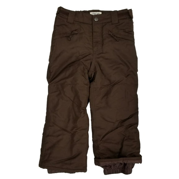 Girls Brown Water Resistant Insulated Snowboard Snow Pants
