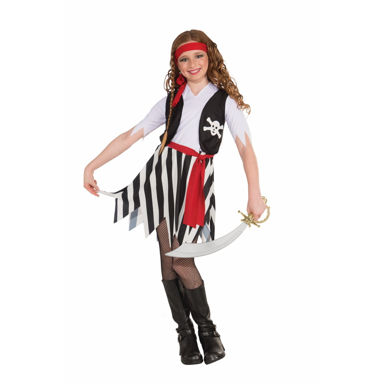 Girls Buccaneer Costume - Walmart.com