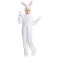 thumbnail image 1 of Girls Bunny Animal Jumpsuit Set with Headgear Gloves and Foot Covers for Stage Performance, 1 of 7