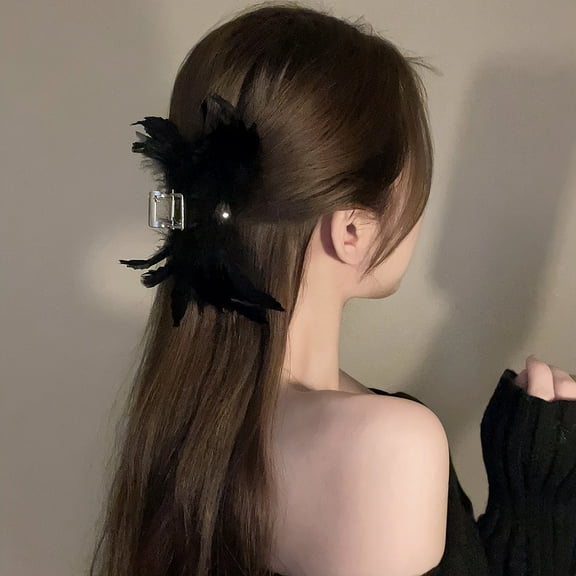 Girls Butterfly Feather hair clip headwear party hair clip hair clip hair accessories Bride wedding feather headwear