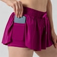thumbnail image 1 of Womens 2 in 1 Workout Yoga Shorts Flowy Athletic Shorts for Women  Running Tennis Butterfly Shorts for Athletic Gym Running Casual Summer Short with Pocket, 1 of 7
