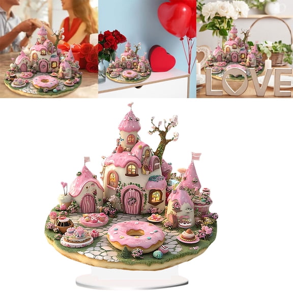 Girls with Butterfly Wing and Flowers Colorful - Fairy Statue Collection Home Decoration - 2D Flat Decoration Resin Gardening Gifts for Women Statues for Garden Fairy Indoor or Outdoor 4-Pink