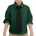 thumbnail image 1 of Girls' Button Down Shirts Boys Formal Outfit Green Dress Shirt for Boys Toddler Shirts Boys Boys Girls Fashion, 1 of 5
