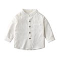 thumbnail image 1 of Girls' Button Down Shirts Graduation Shirts White Long Sleeve Shirt Boys Girls Uniform Shirts Boys Girls Fashion, 1 of 4