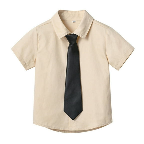 Girls' Button Down Shirts Girls Khaki Shirt Dress Shirt Boys Formal Shirt School Uniform for Boys Boys Girls Fashion