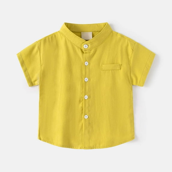 Girls Button Down Shirts Graduation Shirt Girls Yellow Shirt Dress Shirt French Toast Boys Uniform Shirts 3-4 Years