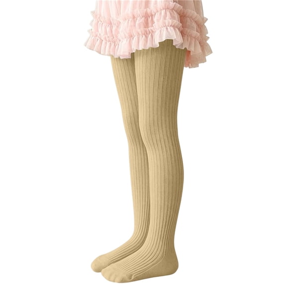 Girls Cable Knit Tights Cotton Soft Pantyhose Opaque Leggings Stockings Striped Twisted Fall Winter Pantyhose 2-7 Years