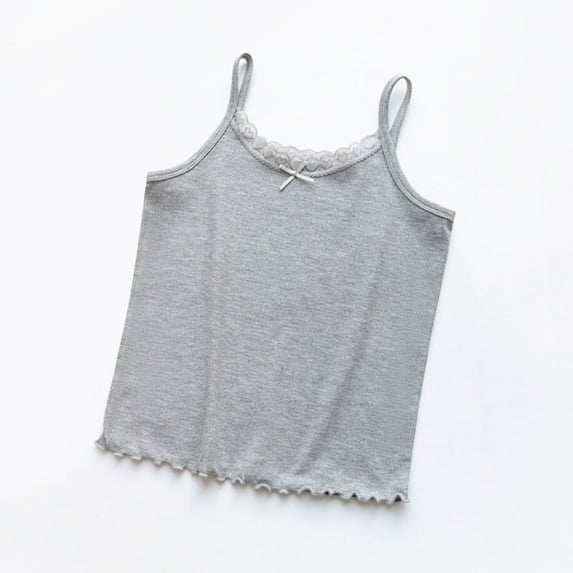 Girls Camisoles, Teen and Toddlers' Tank Tops Tagless Undershirts Soft Cotton Cami Girls 3-14 Yearss