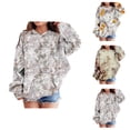 thumbnail image 1 of Girls Camo Hoodies 2025 Long Sleeve Camouflage Graphic Hooded Sweatshirt with Pockets Kids Pullover Tops, 1 of 1