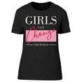 thumbnail image 1 of Girls Can Change The World T-Shirt Women -Image by Shutterstock, Female x-Large, 1 of 2
