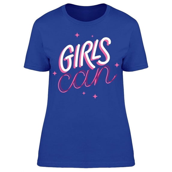 Girls Can Cute T-Shirt Women -Image by Shutterstock, Female 3X-Large