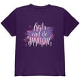 thumbnail image 1 of Girls Can Do Anything Girl Power Youth T Shirt Purple YSM, 1 of 1