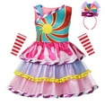 thumbnail image 1 of Girls Candy Costume Princess Dress Halloween Birthday Cosplay Dress up, 1 of 7