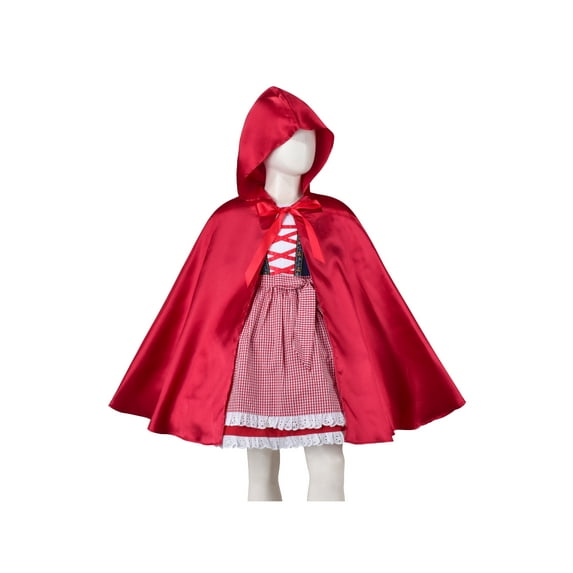 Girls Cape Christmas Halloween Fairy Tail Little Hood Red Cloak 4 Years