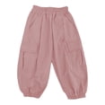 thumbnail image 1 of Girls Capr𝐢s Kids Cargo Wide Leg Jogger Pants Baggy Drawstring Summer Active Casual Lightweight Cropped Sweatpants Pockets, 1 of 5