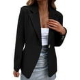 thumbnail image 1 of Girls Cardigan Casual Solid Single Button Lapel Long Sleeve Slim Suit Temperament Blazers CoatLadies Cardigans for Women Plus Sizes, 1 of 5