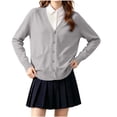 thumbnail image 1 of Girls Cardigan Sweater 2026 Fall Winter Kids School Uniforms Cotton Button Down Toddler Sweaters Tops Warm Jacket Fashion Outfits, 1 of 7