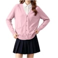thumbnail image 1 of Girls Cardigan Sweater 2026 Fall Winter Kids School Uniforms Cotton Button Down Toddler Sweaters Tops Warm Jacket Fashion Outfits, 1 of 7
