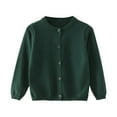 thumbnail image 1 of Cardigan For Girls V Neck Cardigan Girls and Toddlers' Uniform Slim Fit Crewneck Cardigan Sweater, 1 of 4