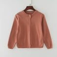 thumbnail image 1 of Girls' Cardigans Sweater Button Solid Long Sleeve Knit Sweaters toddler cardigan 4t long cardigan, 1 of 3