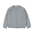thumbnail image 1 of Girls Cardigans for Kids Long Sleeve Button Up Sweaters Comfortable Crew Neck Knitted Cardigans for Girls Stylish Outerwear, 1 of 2