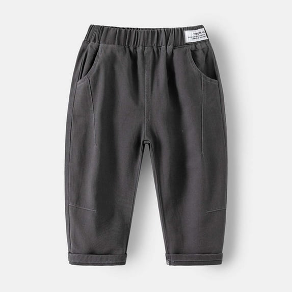 Girls Cargo Pants Girls Grey Pants Pull on Sweatpants Outdoor Lightweight Uniform Pants Youth Athletic Pants 3T