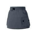 thumbnail image 1 of Girls Cargo Skirt with Flap Pockets Elastic High Waist Skirt Kids Casual Beach Hiking 3-14Y, 1 of 3