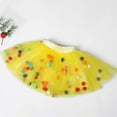 thumbnail image 1 of Girls' Carnival Pom-Pom Tulle Tutu Skirt – Sweet Princess Party Dance Skirt (0-10Y), 1 of 3