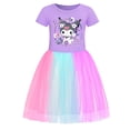 thumbnail image 1 of Girls Cartoon Kuromis Dress Cute Outfit Kids Short Sleeve Casual Dresses Birthday Gifts Kawaii Clothes 3-9 Years ﻿, 1 of 2