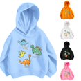 thumbnail image 1 of Girls Cartoon Print Hoodie Long Sleeve Casual Pullover Top For Toddler Kids, 1 of 4