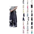 thumbnail image 1 of Girls Casual Cargo Pants Straight Leg Loose Fit Summer Arrivals Versatile Kids Trousers, 1 of 3