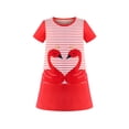 thumbnail image 1 of Girls Casual Dress Cotton Short Sleeve Swan Embroidered 2 Years, 1 of 6
