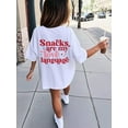 thumbnail image 1 of Girls' Casual Funny Print Crew Neck Short Sleeve T-Shirt, Summer Top, 1 of 8