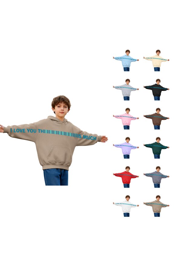 Girls Casual Hooded Sweatshirt With Pocket Print Design For Everyday Wear Youth Pullover Soft Jacket For Play And School Activities Comfortable Kids Outerwear Top