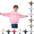 thumbnail image 1 of Girls Casual Hooded Sweatshirt with Pocket Print Graphic Pullover for Everyday Play and Outdoor Activities Comfortable Lined Top for Kids Youth Toddler Boy Hoodies, 1 of 6