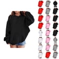 thumbnail image 1 of Girls Casual Hoodies Fall Winter Long Sleeve Fashion Letter Graphic Hooded Sweatshirt with Pockets Kids Pullover Tops, 1 of 1