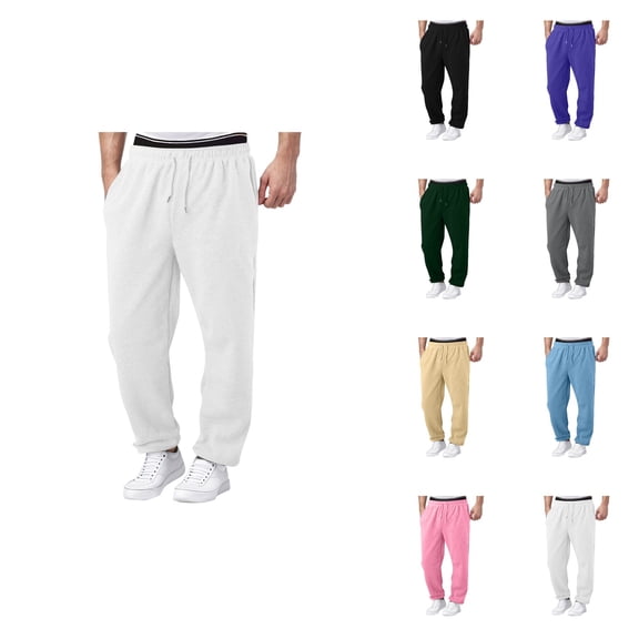 Girls Casual Jogger Pants, 3 Pack Soft Comfortable Sweatpants, Loose Fit Elastic Waistband, Breathable Fabric, Wide Leg Drawstring, Open Bottom with Pockets